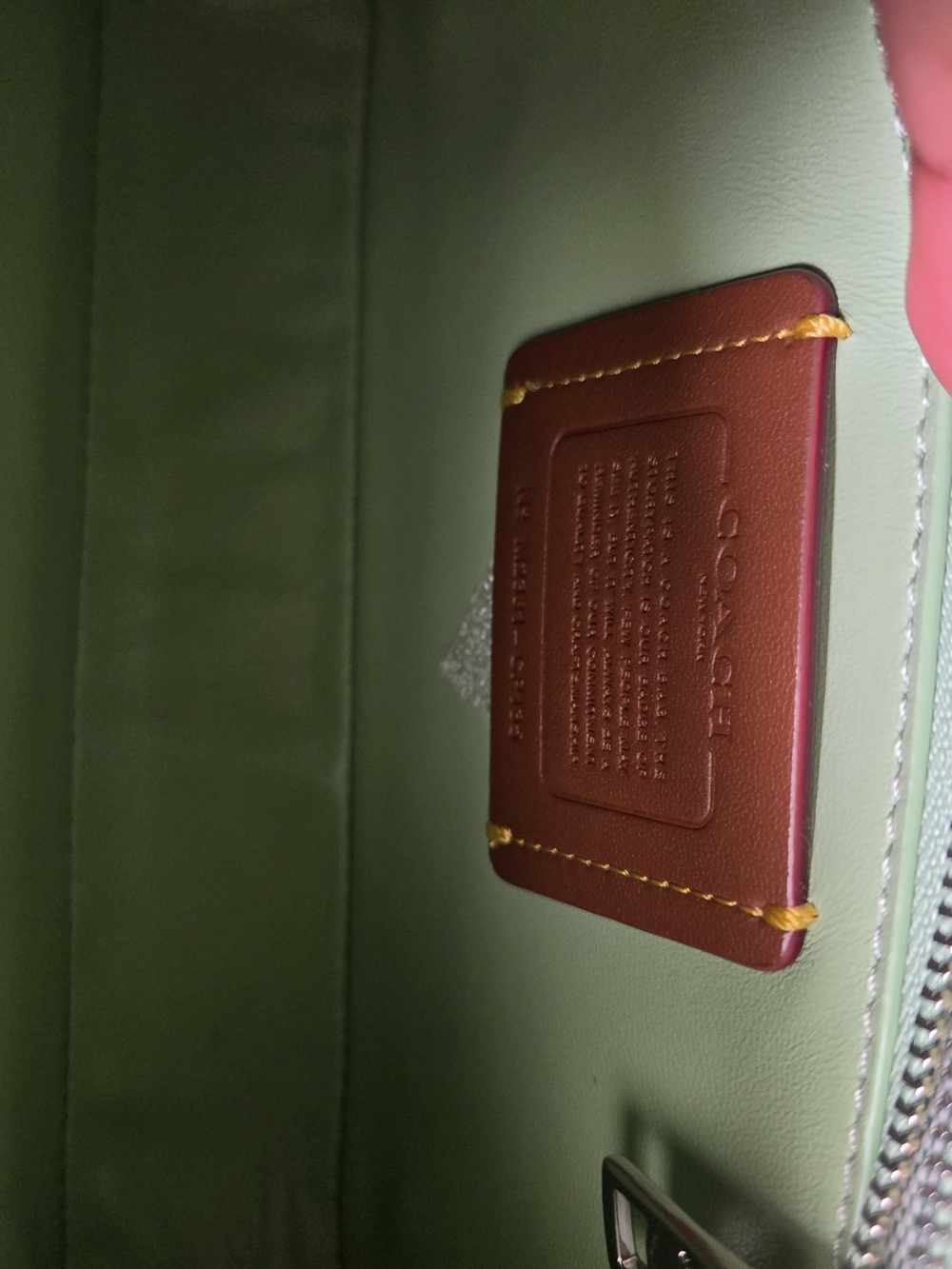 COACH Rogue Top Handle Pale Pistachio Bag - Picture 11 of 16